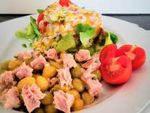 Salade au thon et au riz complet