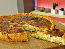 Quiche aux poireaux généreuse