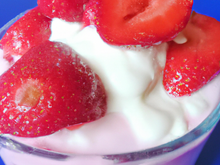 Crème de mascarpone aux fraises et spéculos