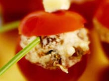 Tomate cerise aux deux tomates qui rend chèvre