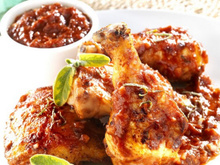 Poulet mariné tomate et sauge