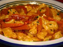 Poulet curry jaune au lait de coco