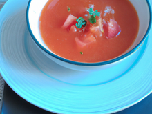 Soupe de tomate à la grenadine