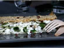 Lasagnes au chèvre frais et aux épinards