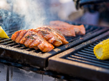 Pavés de saumon au barbecue