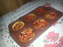 Flan d'aubergines et poivrons