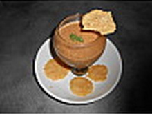 Soupe de carotte, pommes de terre, cumin et orange