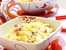 Gratin de coquillettes façon carbonara