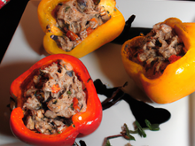 Poivrons farcis au thon économiques