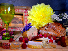 Foie gras framboises Uby