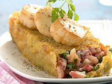 Croustillants de pieds de porc iodés aux St Jacques