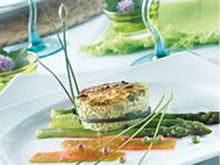 Mini clafoutis aux asperges et saumon