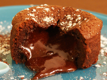 Cœurs coulants au chocolat