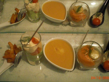 Verrine à la purée de marron et sa noix de saint-jacques poêlée