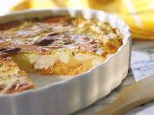 Quiche sans pâte au saumon et Philadelphia