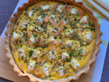 Quiche saumon-poireaux