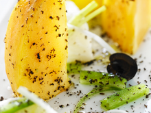 Salade de kaki persimon à la morue