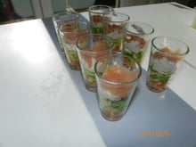 Verrine au carré frais gervais