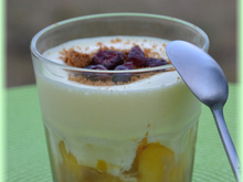 Tiramisu aux nectarines et spéculoos