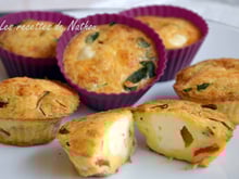 Mini-quiches à la pancetta, tomate, basilic et Babybel