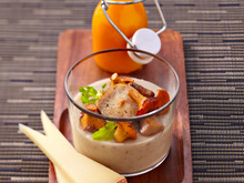 Crème de champignon Appenzeller et velouté de potiron