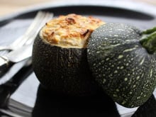 Courgettes farcies au thon et à la Moutarde Douce