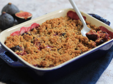 Crumble de figues aux noix