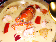 Bouillon de homard au lait de coco