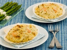 Noix de saint-jacques en crumble à l'Etorki