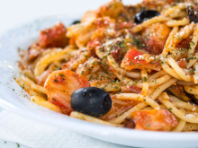 Spaghetti aux crevettes