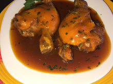 Cuisses de chapon sauce madère