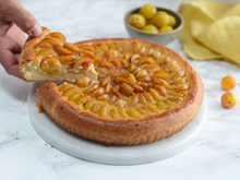 Tarte briochée aux mirabelles