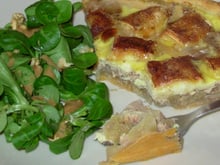 Tarte aux pommes, camembert et 4-épices