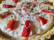 Tarte au surimi et mozzarella