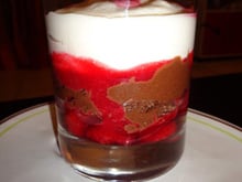 Mousse au chocolat framboisine