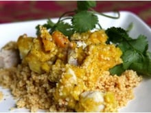 Tajine de poulet aux abricots