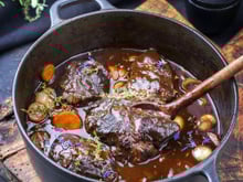 Joue de bœuf à la vigneronne
