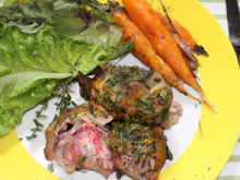 Lapin farci aux herbes