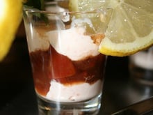 Verrine au saumon fumé et tomates