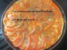 Tarte à la tomate et à la moutarde maison