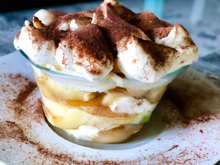 Tiramisu light au pommes caramélisées
