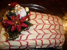 Bûche au citron et aux framboises