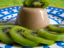 Dessert au lait de riz et chocolat blanc