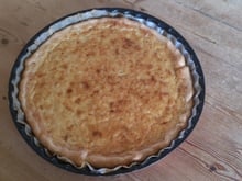 Tarte à l'oignon gratinée