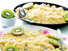 Crumble aux kiwis maison