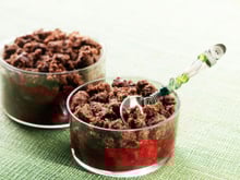 Crumble chocolat fruits rouges