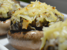 Champignons farcis au boursin et parmesan