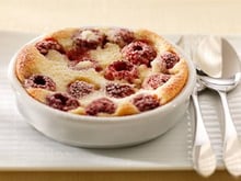 Clafoutis aux framboises classique