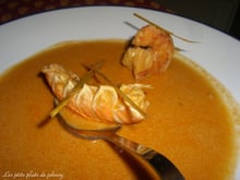 Gambas et langoustines façon américaine légèrement parfumées de citronelle