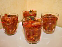 Verrines de champignons à la grecque